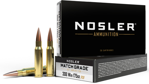 NOSLER MATCH GRADE 308WIN 175GR HPBT 20RD 10BX/CS - for sale