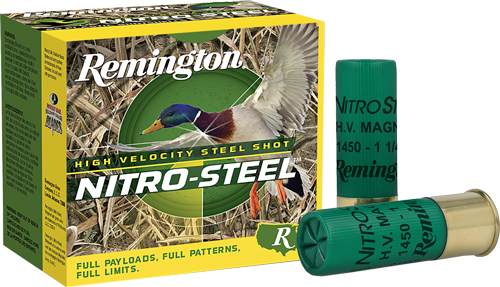 REMINGTON NITRO-STEEL 12GA 3" #4 1450FP 1-1/4OZ 25RD 10BX/CS - for sale