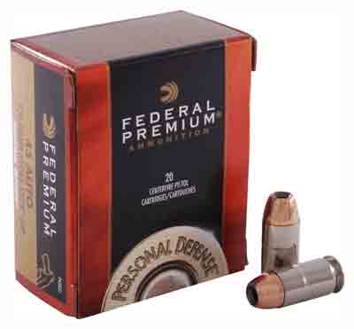 FEDERAL PREMIUM 45ACP 230GR HYDRA-SHOK JHP 20RD 25BX/CS - for sale