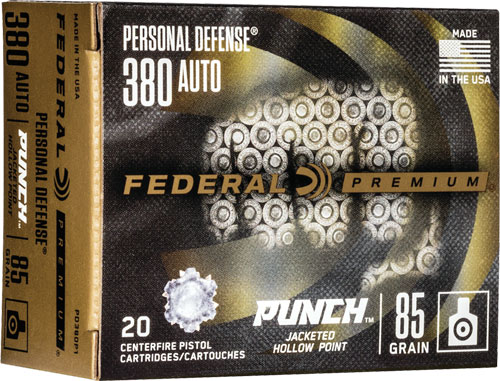 FED PD PUNCH 380AUTO 85GR JHP 20/200 - for sale