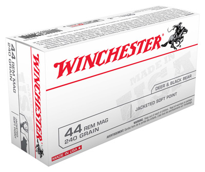 WINCHESTER USA 44 REM MAG 240GR JSP 50RD 10BX/CS - for sale