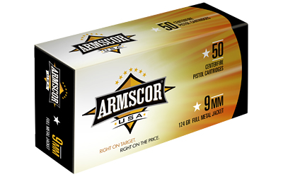 ARMSCOR 9MM 124GR FMJ 50/1000 - for sale