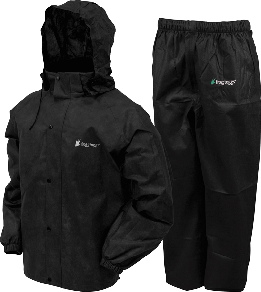 FROGG TOGGS RAIN & WIND SUIT ALL SPORTS MEDIUM BLK/BLK - for sale