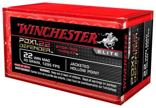 WINCHESTER PDXI DEFENDER 22 WMR 45GR JHP 50RD 20BX/CS - for sale