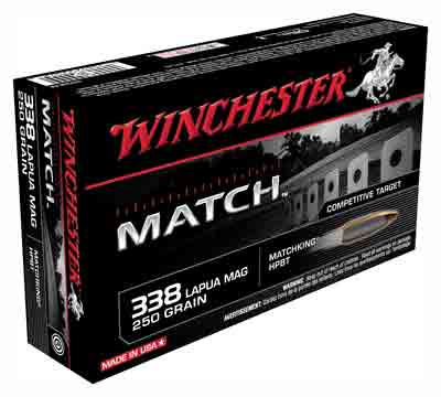 WINCHESTER SUPREME 338 LAPUA MAG 250GR MATCH 20RD 10BX/CS - for sale
