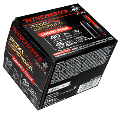 WINCHESTER PDX DEFENDER 410/45 COMBO PACK 20RD 10BX/CS - for sale