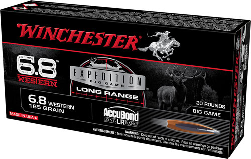 WINCHESTER SUPREME 6.8 WESTERN 165GR ACCUBOND LR 20RD 10BX/CS - for sale