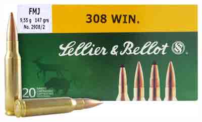 S&B 308WIN 147GR FMJ 20/500 - for sale