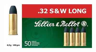 S&B 32 S&W LONG 100GR LEAD-RN 50RD 30BX/CS - for sale