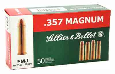 S&B 357 MAG 158GR FMJ-RN 50RD 20BX/CS - for sale