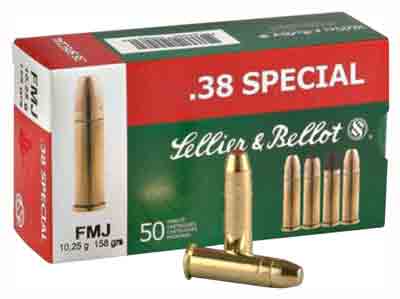 S&B 38 SPECIAL 158GR FMJ RN 50RD 20BX/CS - for sale