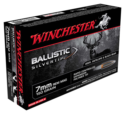 WINCHESTER SUPREME 7MM RM 150G BALL SILVER TIP 20RD 10BX/CS - for sale