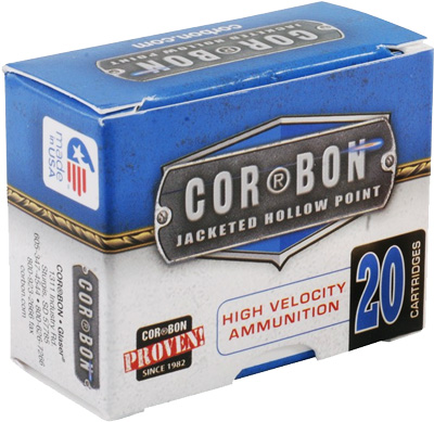 CORBON 380 ACP 90GR JHP 20RD 25BX/CS - for sale