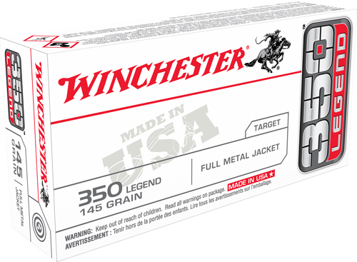 WINCHESTER USA 350 LEGEND FMJ 20RD 10BX/CS 145GR - for sale