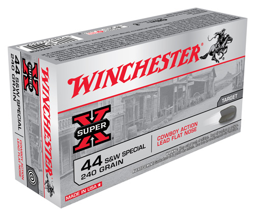 WINCHESTER USA 44 SW SPECIAL 240GR LEAD-FP 50RD 10BX/CS - for sale