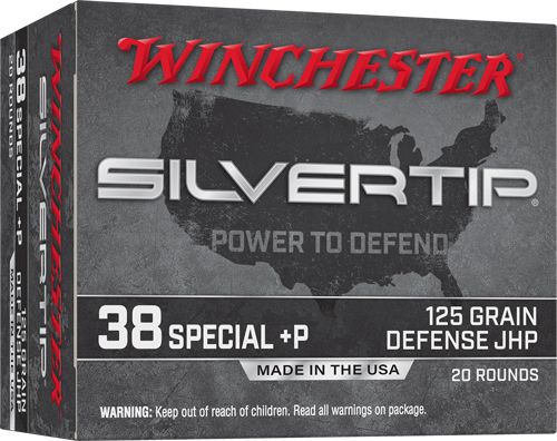 WIN SLVRTIP 38SPL+P 125GR JHP 20/200 - for sale