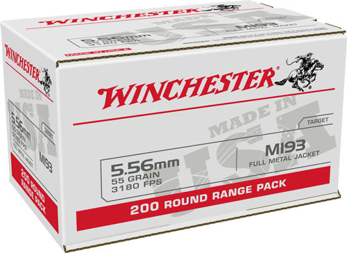 WINCHESTER USA 5.56X45 CASE LOT 55GR FMJ 800RD CASE - for sale