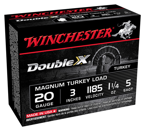 WINCHESTER DOUBLE-X 20GA 3" 1-1/4OZ #5 10RD 10BX/CS - for sale
