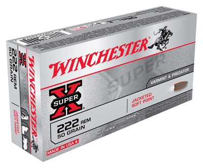 WINCHESTER SUPER-X 222 REM 50GR JSP 20RD 10BX/CS - for sale