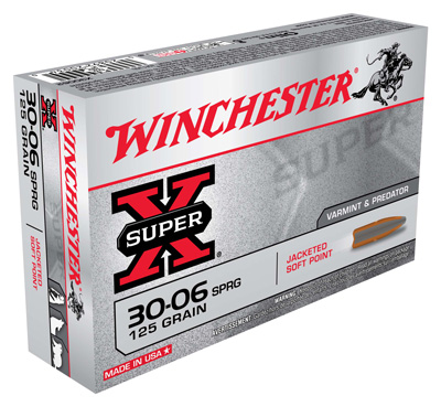 WINCHESTER SUPER-X 30-06 125GR JSP 20RD 10BX/CS - for sale