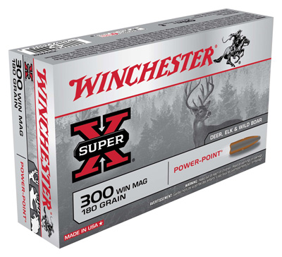 WINCHESTER SUPER-X 300 WIN MAG 180GR POWER POINT 20RD 10BX/CS - for sale