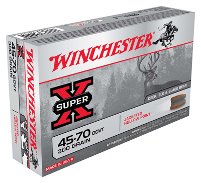 WINCHESTER SUPER-X 45-70 GOVT 300GR JHP 20RD 10BX/CS - for sale