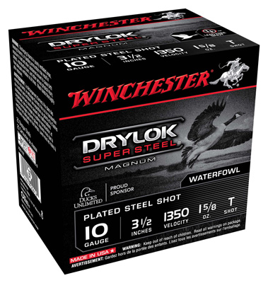 WINCHESTER DRYLOK 10GA 1350FP 25RD 10BX/CS 3.5" 1-5/8OZ #T - for sale