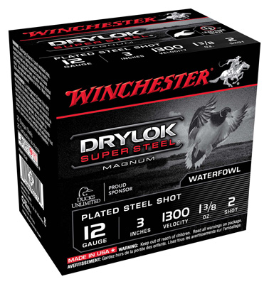 WINCHESTER DRYLOK 12GA 1300FP 3" 1-3/8OZ #2 25RD 10BX/CS - for sale