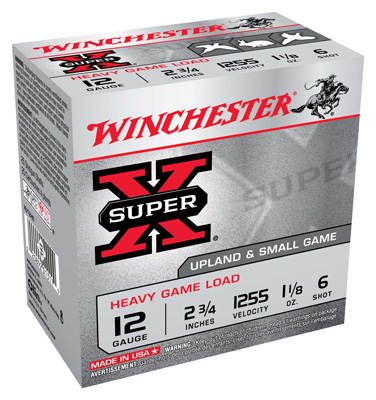 WINCHESTER SUPER-X 12GA 2.75" CASE LOTS 1255FPS 1-1/8OZ 6 - for sale