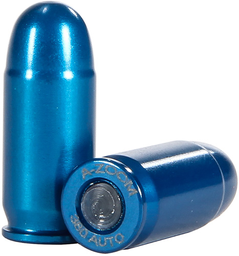 A-ZOOM METAL SNAP CAP BLUE .380ACP 10-PACK - for sale