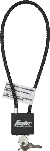 REGAL CABLE LOCK 15" COATED 1-PK W/2 KEYS CA DOJ APPROVED - for sale