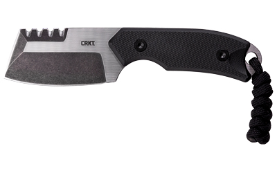 CRKT RAZEL COMPACT SILVER FIXED 2.32" BLACK W/SHEATH - for sale