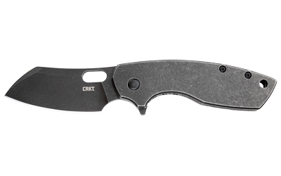 CRKT PILAR LARGE 2.67" PLAIN EDGE FOLDING BLADE STONEWASH - for sale