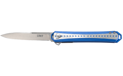 CRKT STICKLER 3.38" FOLDER ASSISTED SS/BLUE HANDLE - for sale