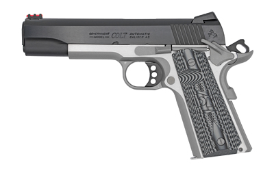 COLT GOVT COMPETITION 45ACP 5" SS/FRAME BLUE/SLIDE ADJ < - for sale