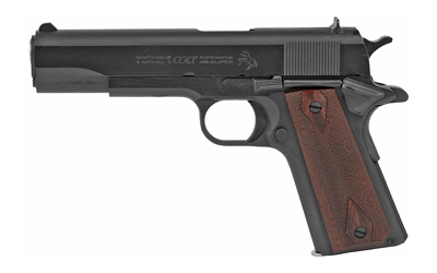 COLT 1911 .38 SUPER 5" 9-SHOT BLUED ROSEWOOD - for sale
