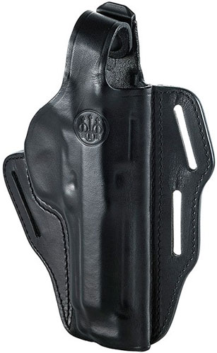 BERETTA HOLSTER 92FS/M9A1 BELT SLIDE RH LEATHER BLACK - for sale