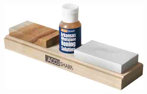 ACCUSHARP ARKANSAS WHETSTONE COMBO KNIFE SHARPENING KIT - for sale