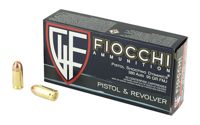 FIOCCHI 380 ACP 95GR FMJ 50RD 20BX/CS - for sale