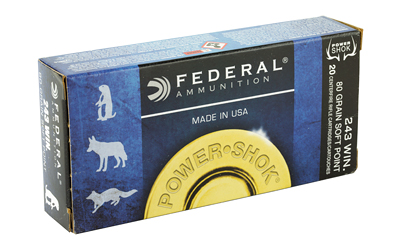 FEDERAL POWER-SHOK 243 WIN 80GR SP 20RD 10BX/CS - for sale