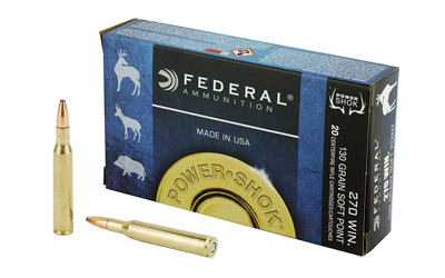 FEDERAL POWER-SHOK 270WIN 130GR SP 20RD 10BX/CS - for sale