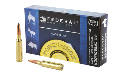 FEDERAL POWER-SHOK 6.5 CM 140GR SP 20RD 10BX/CS - for sale