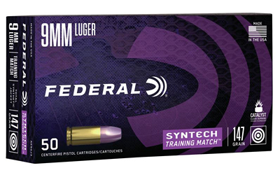 FEDERAL AE 9MM LUGER 147GR TSJ TRAINING MATCH 50RD 10BX/CS - for sale