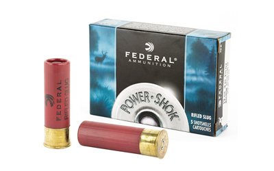 FEDERAL POWER SHOK 12GA 3" 1-1/4OZ RIFLED SLUG 5RD 50BX/C - for sale