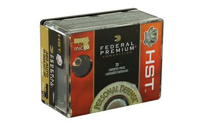 FEDERAL PREMIUM 380 ACP 99GR HST JHP 20RD 10BX/CS - for sale