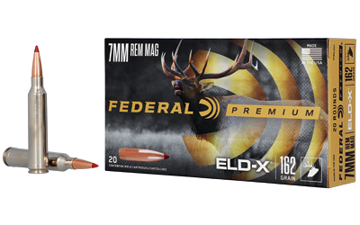FEDERAL PREMIUM 7MM REM MAG 162GR ELDX 20RD 10BX/CS - for sale