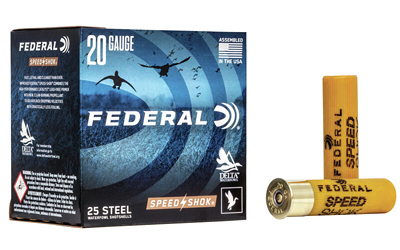 FEDERAL SPEED SHOK 20GA 3" 7/8OZ #2 1550FPS 25RD 10BX/CS - for sale