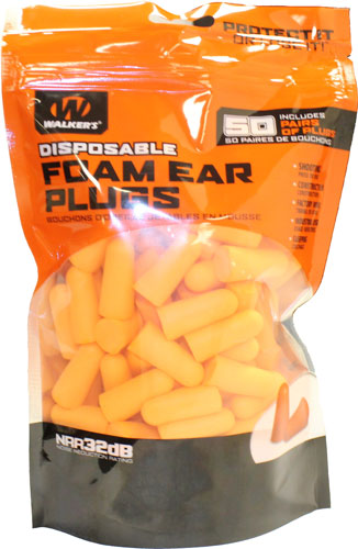 WALKERS EAR PLUGS SOFT FOAM 32dB 50-PAIR BAG - for sale