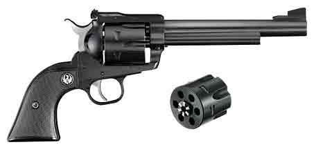 RUGER BLACKHAWK CONVERTIBLE .357/9MM 6.5" AS BLUED BLK SYN - for sale