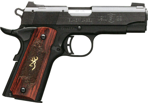 BROWNING 1911-22 MEDALLION COMPACT 22LR 3.6"FS BLK/RSWD - for sale